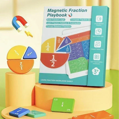 🧮STRUGGLING TO TEACH FRACTIONS? Magnetic Fraction Book – Visual, Hands-On Montessori Tool – Reusable & Interactive – Math Made Easy! 🎯
