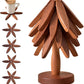 Protect Tables Instantly! Gravity-Activated Wooden Tree Trivet Set