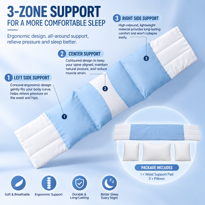 Wrap-Around Ergonomic Lumbar Support Pillow