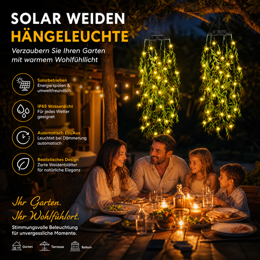 ⏳Time-Limited Special⏰ Solar Ivy Lights with Artificial Leaves – Waterproof, 8 Lighting Modes & Flexible – Perfect for Gardens, Balconies & Wall Decoration 🌿💡✨