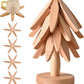 Protect Tables Instantly! Gravity-Activated Wooden Tree Trivet Set