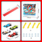 🏎️ Flexible Racing Track Set with 4 Cars for Build-Your-Own Adventures