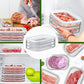 3 Layer Reusable Food Storage Containers with Lid Clear Fridge Crisper