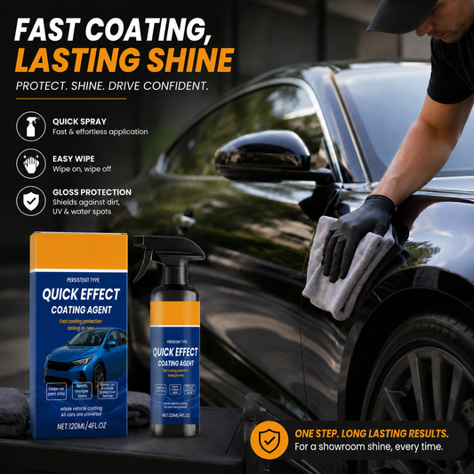 🎉58K+ Sold 🚗 Car Coating Spray, High Gloss Quick Coat, Water Stain & UV Protection for Auto Paint