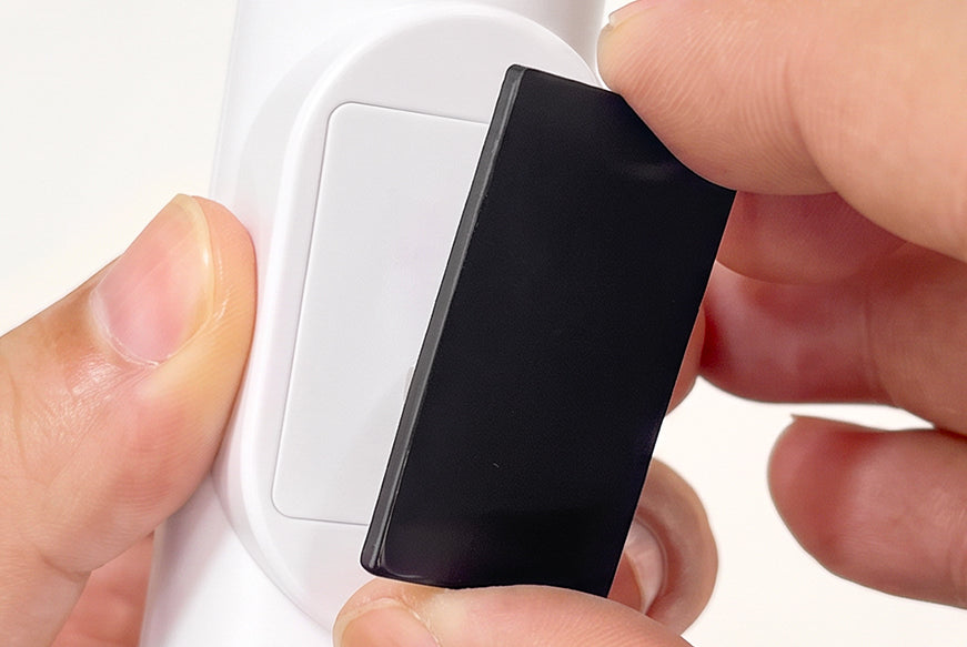 Snap the night light onto its magnetic plate