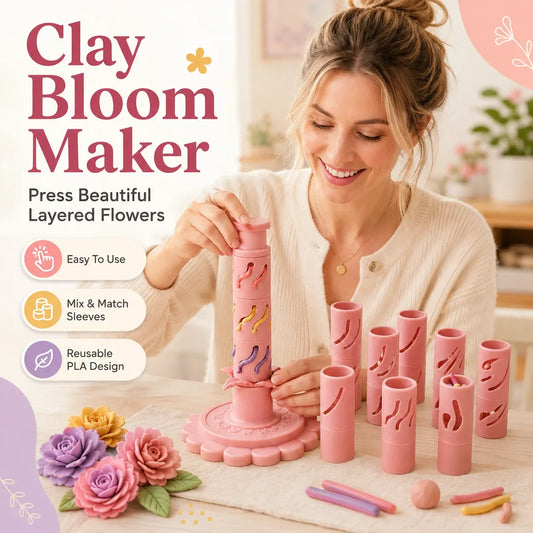 🌸 LIMITED‑TIME 50% OFF! ✨ DIY Clay Flower Shaping Tool – Modular, Press Design, Creative Craft 🎨