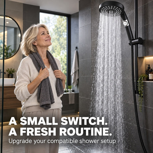 5-Mode High-Pressure Filtered Shower Head