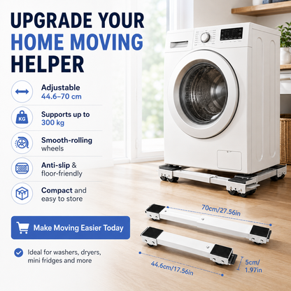 🥳2026 HOT SALE🥳💞50K+ SOLD!🛠️🛡️  Easy Move Roller Bracket – 300kg load, adjustable length & non‑slip mats. Move heavy furniture without scratching floors – save on costly floor repairs! 🪑💨