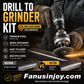 Heavy Duty Drill to Angle Grinder Adapter