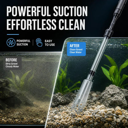 🐠 Get 50% off now! Electric aquarium gravel cleaner—battery-operated, adjustable length, and easy to use—suitable for all aquariums 🧹🐟