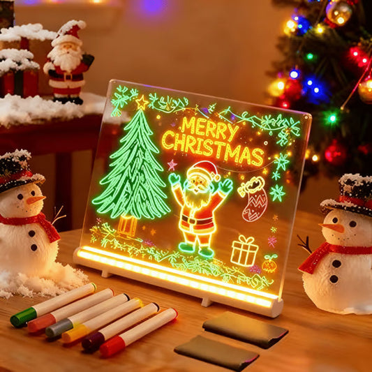 🎅Christmas Hot Sale 🎨LED Note Board🎁Buy 1 Get 7 Colour Pens For Free