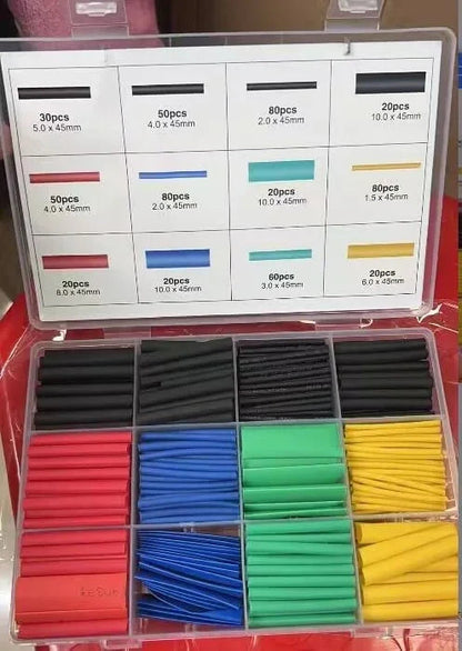 Heat Shrink Tubing Kit – 580 PCS with Case, 3:1 Ratio & Waterproof Sealing 🛠️📦