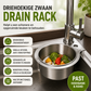 Catch Food Scraps Instantly! No-Clog Swan Corner Strainer
