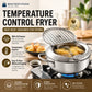 ⏳Time-Limited Special⏰Stainless Steel Tempura Fryer Pot – Thermometer, Drain Rack, Deep‑Body ✨