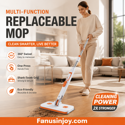🔥Limited Time 53% OFF！Maximal Cleaning Power！Multi-Functional Hands-Free Clip Flat Mop