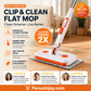 🔥Limited Time 53% OFF！Maximal Cleaning Power！Multi-Functional Hands-Free Clip Flat Mop