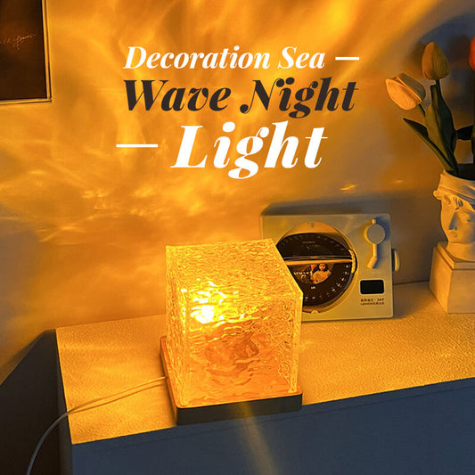 ⏳LAST DAY SALE: ￡11.99!! 🔥Rotating Wave Projector – Dynamic Ocean Effect, 16 Color Changing & Soothing Baby Sleep Aid 🌙✨