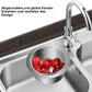 Catch Food Scraps Instantly! No-Clog Swan Corner Strainer