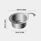 Catch Food Scraps Instantly! No-Clog Swan Corner Strainer
