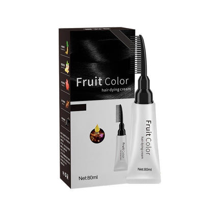 Plant Extract Hair Dye Cream With Comb