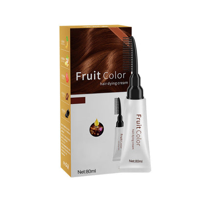 Plant Extract Hair Dye Cream With Comb