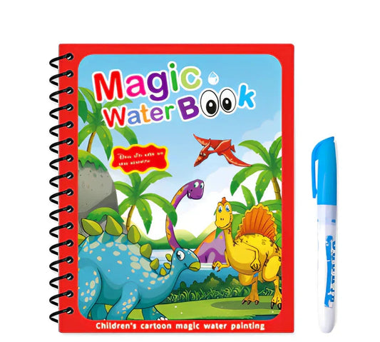 Montessori Water Drawing Book – Reusable Magic Pages, Educational Toy & Reveals Invisible Patterns 💦📚