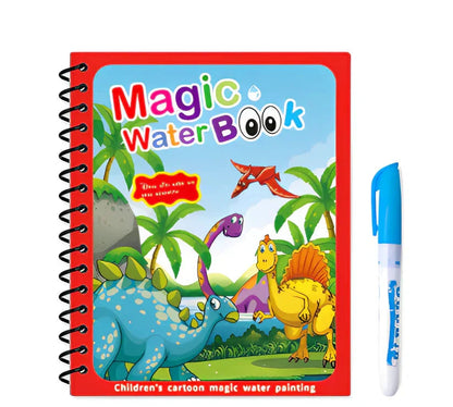 Montessori Water Drawing Book – Reusable Magic Pages, Educational Toy & Reveals Invisible Patterns 💦📚