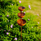☔️3-Tier Rustic Metal Bird Feeder & Drinker Stake