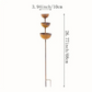 ☔️3-Tier Rustic Metal Bird Feeder & Drinker Stake