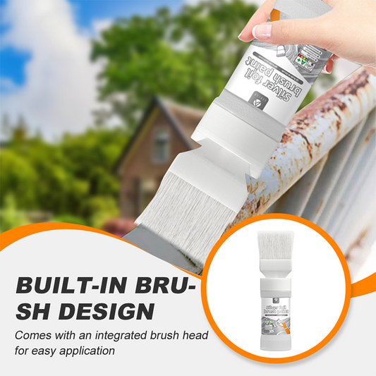 🔥Last Day Sale 60% OFF⏰🖌️🏠Water-Based Metallic Silver Paint with Built-in Brush💥👍