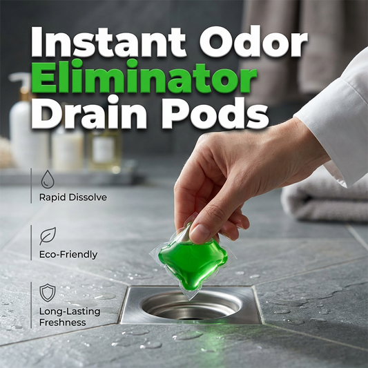 🥳2026 HOT SALE🥳💞50K+ SOLD!🏠💧 Drain Deodorizer Pods – Bio‑enzyme formula neutralizes smells at the source. Instant fresh scent, no harsh chemicals. Say goodbye to embarrassing odours. 🚰✅