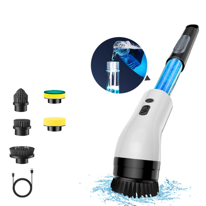 🔋 9-in-1 Electric Cleaning Brush Set – Interchangeable Heads, Powerful Rotation & Perfect for Kitchen, Bathroom & Tiles 🏠