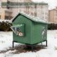 😻2026 New Upgrade ＆ Hot Sale🔥All-Weather Elevated Outdoor Cat House – Waterproof, Insulated, Foldable 🌧️