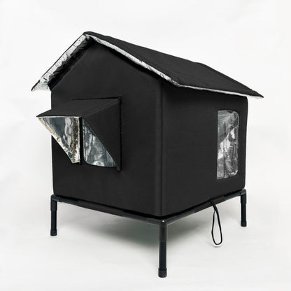 😻2026 New Upgrade ＆ Hot Sale🔥All-Weather Elevated Outdoor Cat House – Waterproof, Insulated, Foldable 🌧️