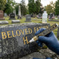Golden Tombstone Marker Pen for Restoring Faded Grave Inscriptions