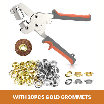 🛠️✨ Heavy-Duty Hole Punch Pliers with Grommets – 10.5 mm Nickel-Chromium Steel Hand Tool for Leather, Fabric & DIY Crafts 🔩