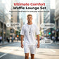 Men's Waffle Knit T-Shirt & Shorts Set