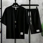 Men's Waffle Knit T-Shirt & Shorts Set