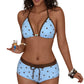Polka Dot Halter Bikini Set 👙