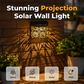 Solar Powered Hollow-Out Wall Light