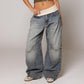 Women's Vintage Low-Rise Wide-Leg Jeans