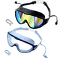 Anti-Fog Swimming Goggles with Earplugs & Nose Clip