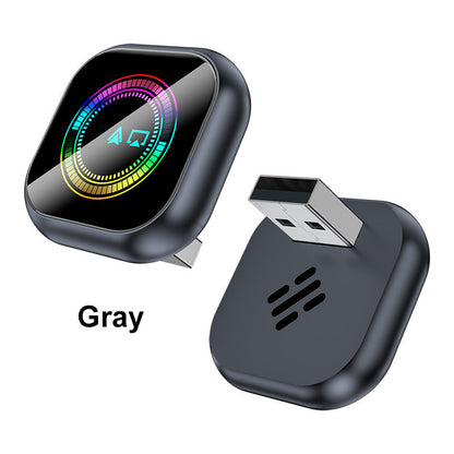 Wireless Car Adapter with RGB Light