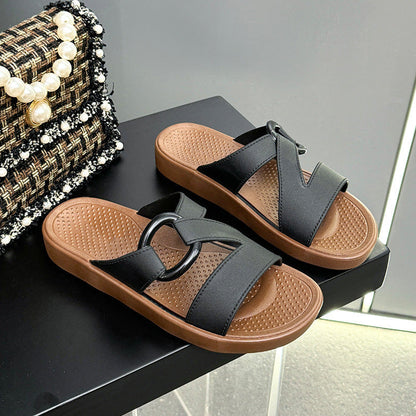Women's Non-Slip Comfort Platform Slide Sandals