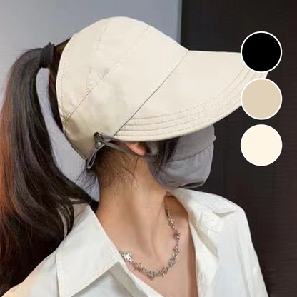 ⏳Limited-time 50% off⏰Wide-Brimmed Half-Cap Sun Hat with Hook Closure👒☀️
