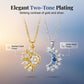 🌞🌛 Dual Pendant Layered Necklace – Sun & Moon Charm Set, Adjustable Chain Lengths, Versatile 2-in-1 Necklace for Solo or Stacked Wear