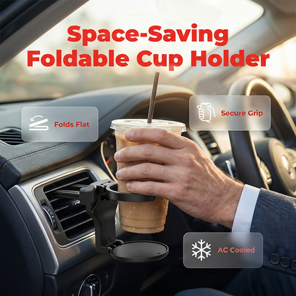 🥤 Foldable Car Vent Cup Holder