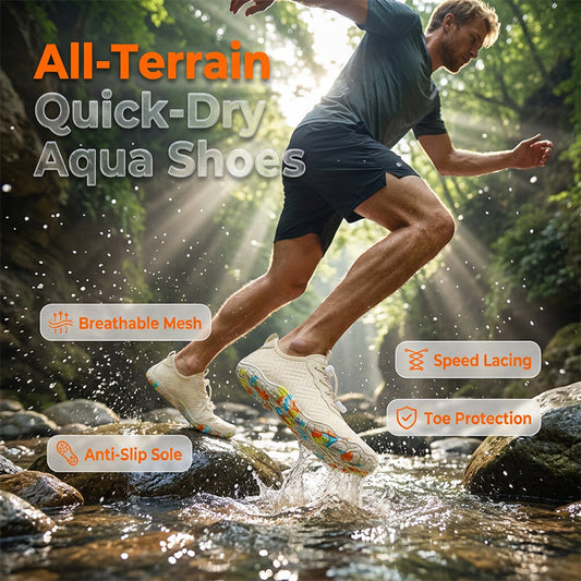 Quick-Dry Water Shoes with Non-Slip Rubber Sole