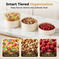 Festive Chinese Red Snack Storage Box Elegant Diamond Pattern Dried Fruit Tray