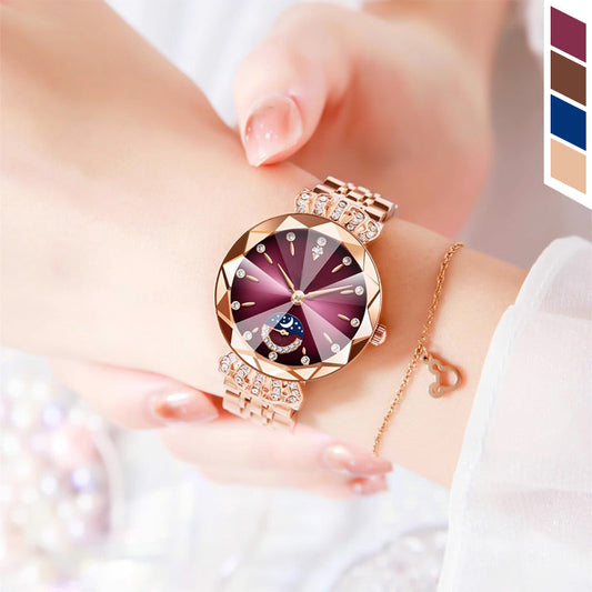 🌙✨ Fashionable Star & Moon Watch for Women ✨💎